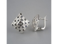 Серьги, серебро 925,изумр,циркон 001 01 21-01530 2010 г инфо 10314w.