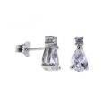 Серьги, серебро 925, циркон 005 01 21-03319 2010 г инфо 10321w.