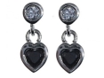 Серьги, серебро 925, оникс,циркон 002 01 21-03094 2010 г инфо 10350w.