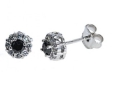 Серьги, серебро 925, оникс,циркон 008 01 21-02955 2010 г инфо 10351w.