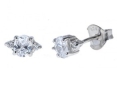 Серьги, серебро 925, циркон 002 01 21-03090 2010 г инфо 10369w.