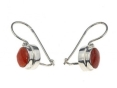 Серьги, серебро 925, коралл 010 01 21-01953 2009 г инфо 10409w.