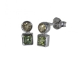 Серьги, серебро 925, хризолит,цитрин 004 01 21-02584 2010 г инфо 10452w.