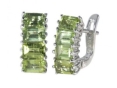 Серьги, серебро 925, хризолит 003 01 21sk-00101 2010 г инфо 10487w.