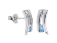 Серьги, серебро 925, топаз синт,циркон 006 01 21sk-00437 2009 г инфо 10492w.