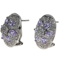 Серьги, серебро 925, циркон 001 01 21-00277 2009 г инфо 10513w.
