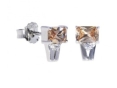 Серьги, серебро 925, циркон 006 01 21sk-00459 2009 г инфо 10536w.