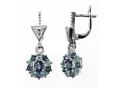Серьги, серебро 925, изумруд DC,сапфир DC 003 01 21spk-00159 2010 г инфо 10586w.