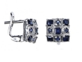 Серьги, серебро 925, сапфир DC 003 01 21spk-00122 2010 г инфо 10606w.