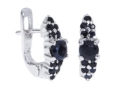 Серьги, серебро 925, сапфир 003 01 21sk-00615 2010 г инфо 10608w.