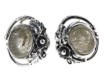 Серьги, серебро 925, рутиловый кварц 017 01 21-02377 2010 г инфо 10642w.