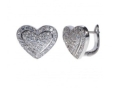 Серьги, серебро 925, циркон 001 01 21-03221 2010 г инфо 10798w.