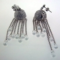 Серьги, серебро 925, циркон 001 01 21-00382 2009 г инфо 10823w.
