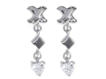 Серьги, серебро 925, циркон 004 01 21sp-00187 2009 г инфо 10921w.