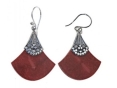 Серьги, серебро 925, коралл 010 01 21-02303 2010 г инфо 11286w.