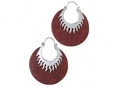 Серьги, серебро 925, коралл 010 01 21-02245 2010 г инфо 11297w.