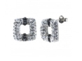 Серьги, серебро 925, кристалл Сваровски 018 01 21spk-00189 2010 г инфо 11359w.