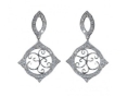 Серьги, серебро 925, циркон 019 01 21-02904 2010 г инфо 11368w.