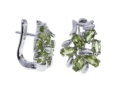 Серьги, серебро 925, хризолит 003 01 21spk-00428 2009 г инфо 11377w.