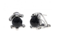 Серьги, серебро 925, оникс,циркон 033 01 21sk-00402 2009 г инфо 11524w.