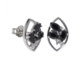 Серьги, серебро 925, оникс,циркон 006 01 21spk-00353 2009 г инфо 11542w.