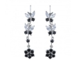 Серьги, серебро 925, оникс,циркон 020 01 21-02883 2010 г инфо 11545w.