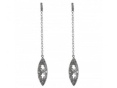 Серьги, серебро 925, циркон 019 01 21-02899 2010 г инфо 11564w.