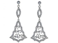 Серьги, серебро 925, циркон 019 01 21-02908 2010 г инфо 11582w.